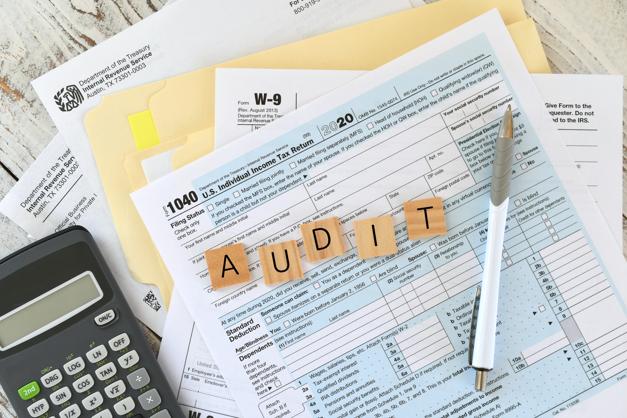 Being audited by the IRS for your income taxes. Tax return audit